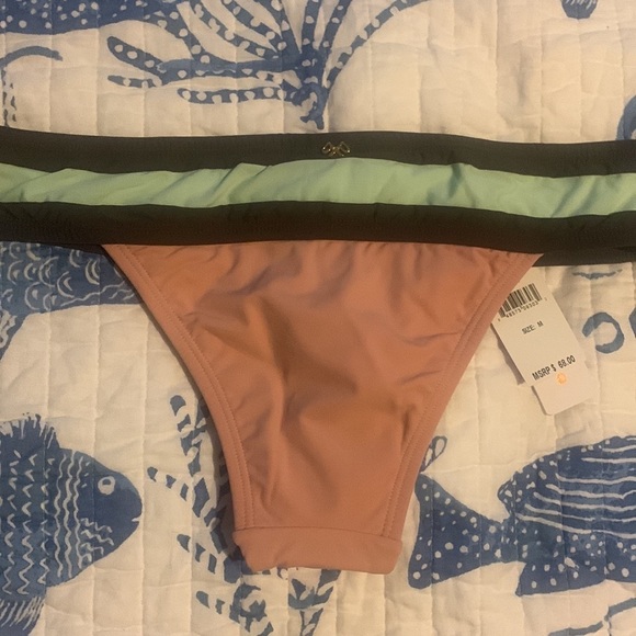 PilyQ Womens Rivera Banded Colorblock Swim Bottom - Picture 5 of 10